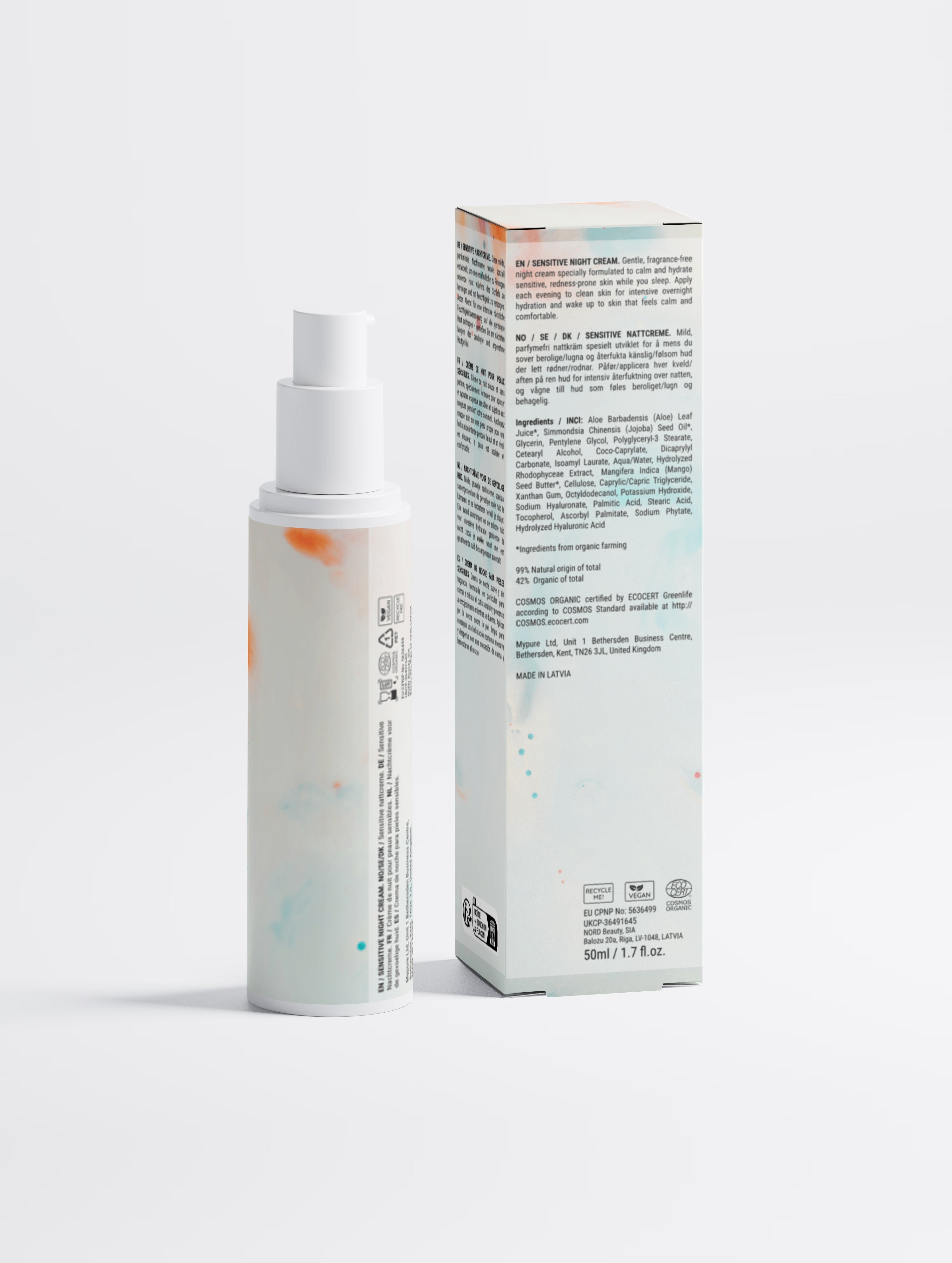 Sensitive Skin Overnight Cream, Fragrance-Free