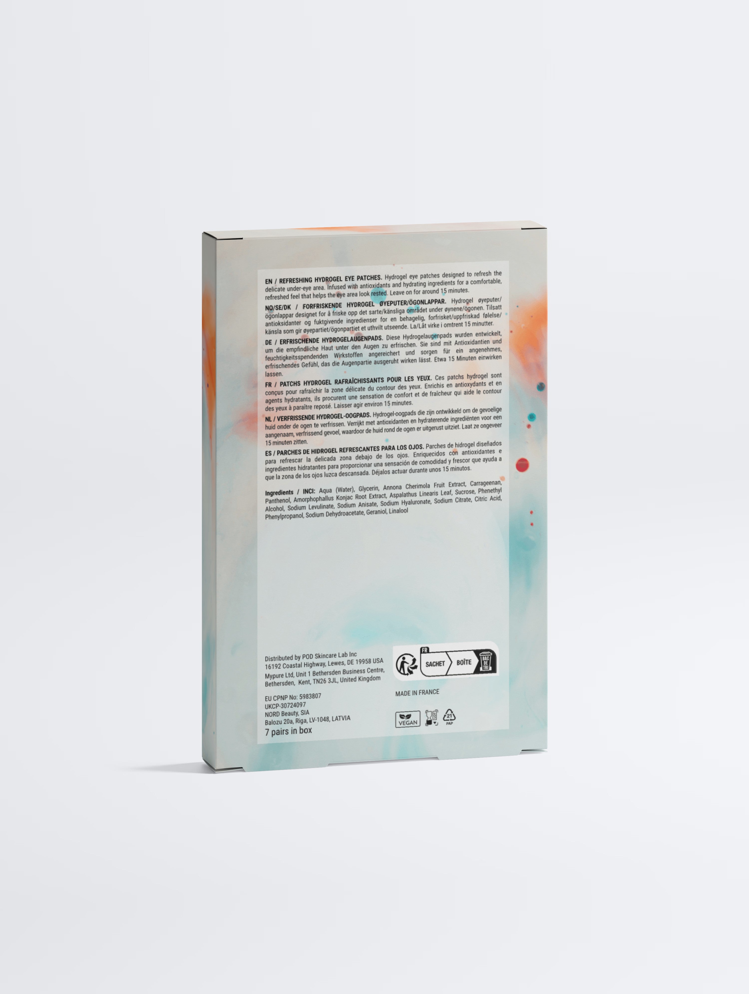 Anti-Fatigue Hydrogel Eye Patches